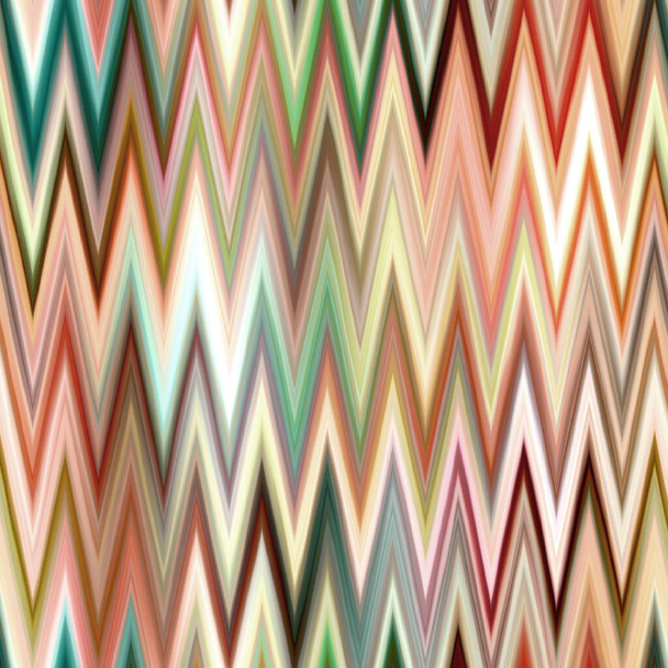 Ινδονησία χώρο βαμμένο κλίση ikat μοτίβο. Απρόσκοπτη πολύχρωμη ποικιλόμορφη ζιγκ ζαγκ επίδραση. Ρετρό 1970 s μόδα μόδας εκτύπωσης φόντο - Φωτογραφία, εικόνα