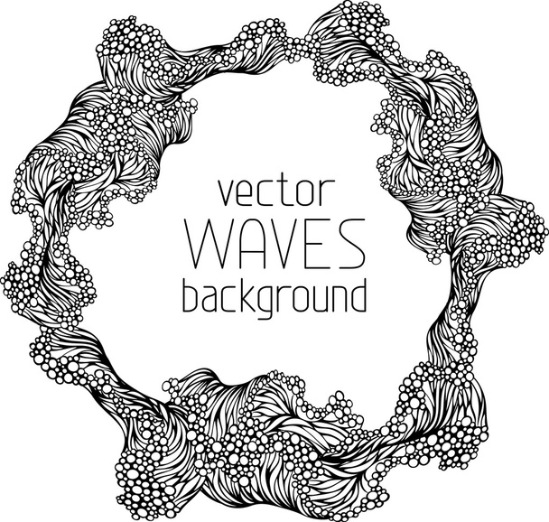 Abstract waves background. - Vektor, kép