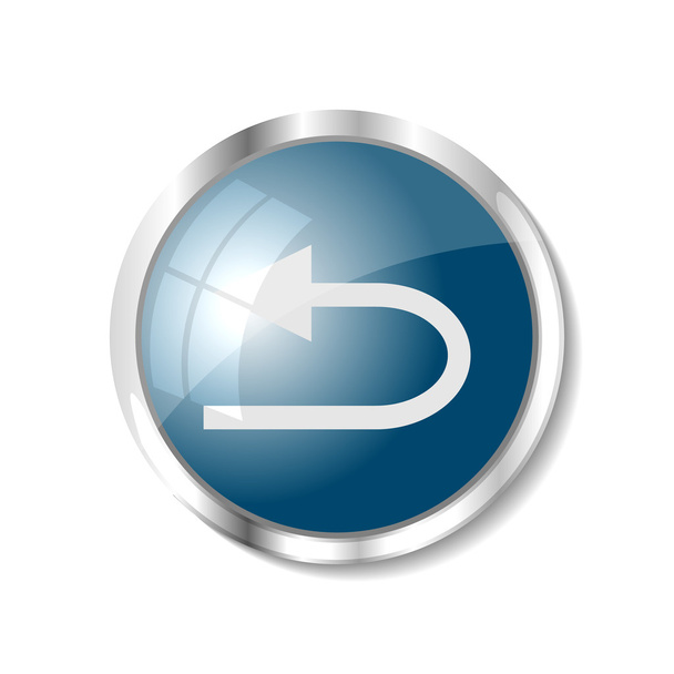 Blue web button - Vektör, Görsel