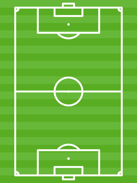 terrain de football vert - illustration vectorielle
 - Vecteur, image