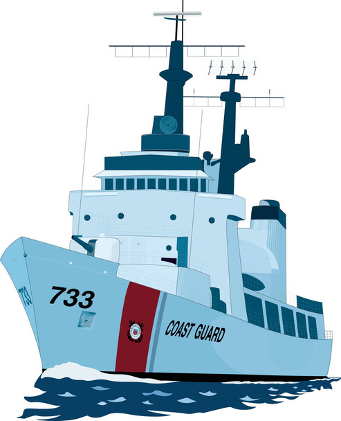 Векторная иллюстрация береговой охраны - Вектор,изображение