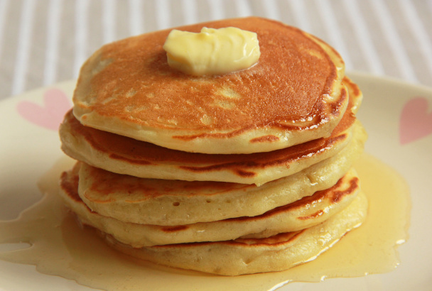 Pancake with butter and honey - Photo, Image