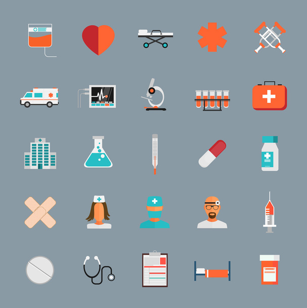 Medical Icons 25 Set - Vector, Image
