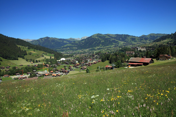 Dorf Gstaad - Foto, Bild