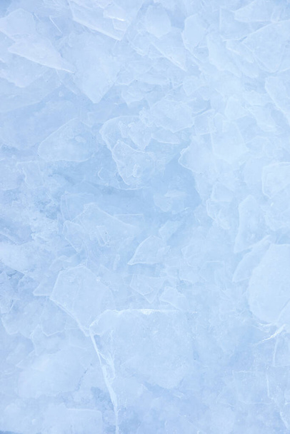 Het oppervlak van verpletterd ijs - Foto, afbeelding