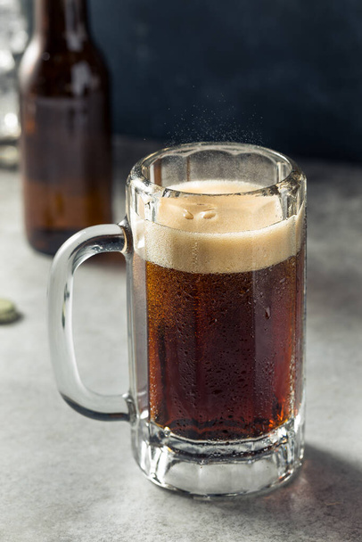 Cold Refreshing Root Beer Soda in a Glass - Fotoğraf, Görsel