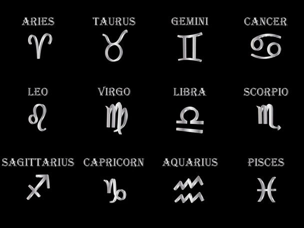 Signos del zodíaco
 - Vector, Imagen