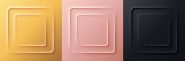 Abstrato 3D tubo gravura fundo quadro luxo fundo geométrico com diagonal rosa ouro rosa ouro preto sobreposição design produto cosmético pódio pedestal - Vetor, Imagem