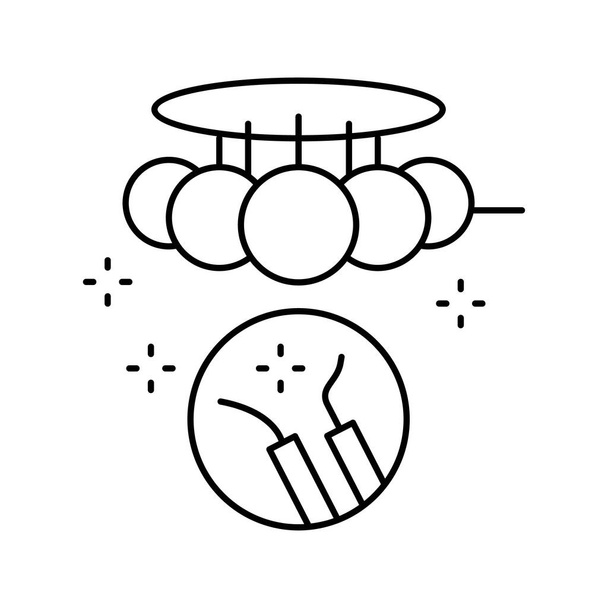 illustrazione vettoriale dell'icona della linea di riparazione dell'apparecchio luminoso - Vettoriali, immagini