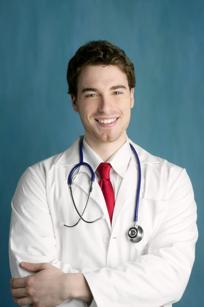 Happy young male doctor man smile handsome - Φωτογραφία, εικόνα