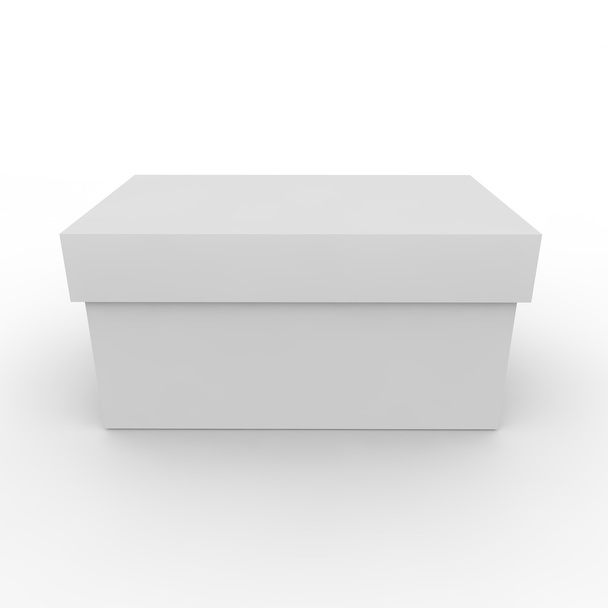 Caja vacía blanca para almacenar cosas y objetos
 - Foto, Imagen