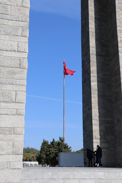 Memorial aos soldados turcos que defenderam e lutaram pela independência da Turquia na Primeira Guerra Mundial. - Foto, Imagem