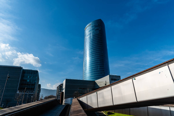 Exterior view of Iberdrola Tower in Bilbao - Fotó, kép