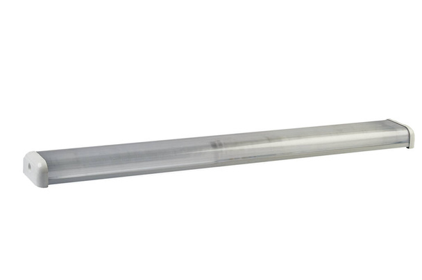 LED lamp for non-residential and public spaces on a white isolated background. Power saving - Photo, Image