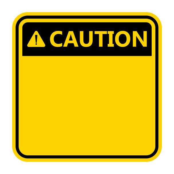 symbol žlutý Výstražná značka ikona, vykřičník, varování nebezpečná ikona na bílém pozadí - Vektor, obrázek