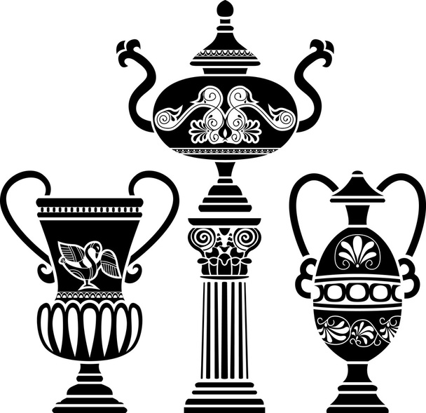 Starověká řecká váza - Vektor, obrázek