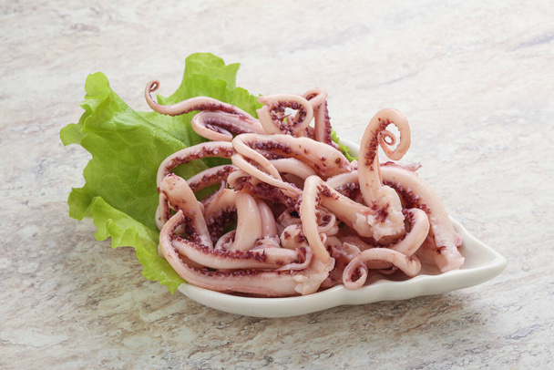 Marinated squid kalamri tentacles in the bowl - Photo, Image