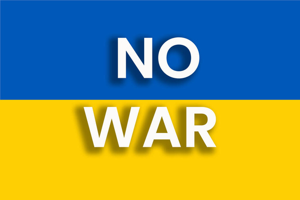 NEM Háború szimbólum, írta át a zászló Ukrajna.  - Fotó, kép