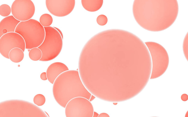 Montones de esferas con fondo blanco, representación 3d. - Foto, Imagen