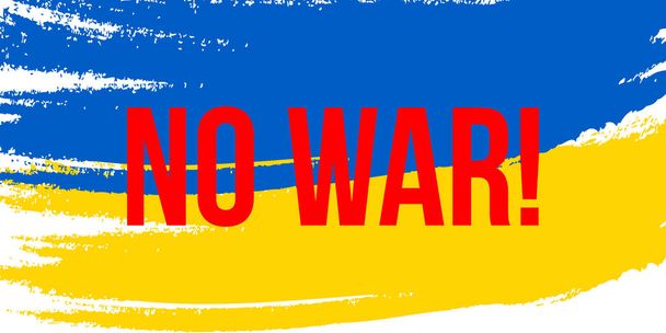 Alto a la guerra en Ucrania - Vector, imagen