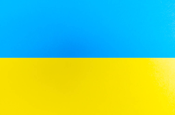 Blue and Yellow simple colors, Ukrainian national flag background - Fotografie, Obrázek