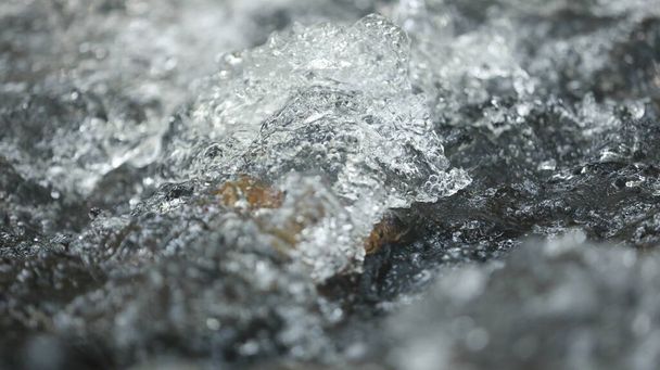 Abstraktní průběh vody Detailní záběr textury - Fotografie, Obrázek