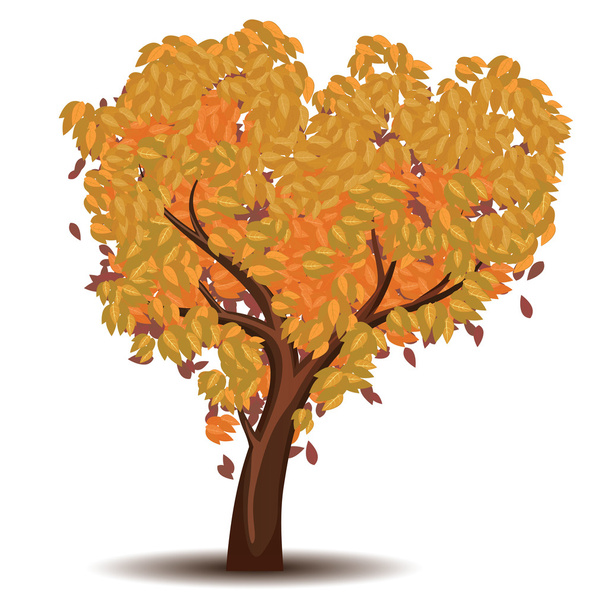 Stylized Autumn Tree - Vector, Image