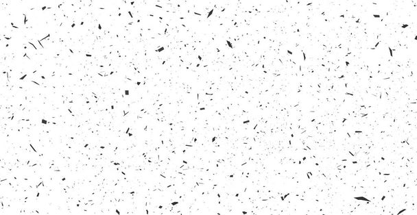 白地に黒い線と点を描く-ベクトルイラスト - ベクター画像