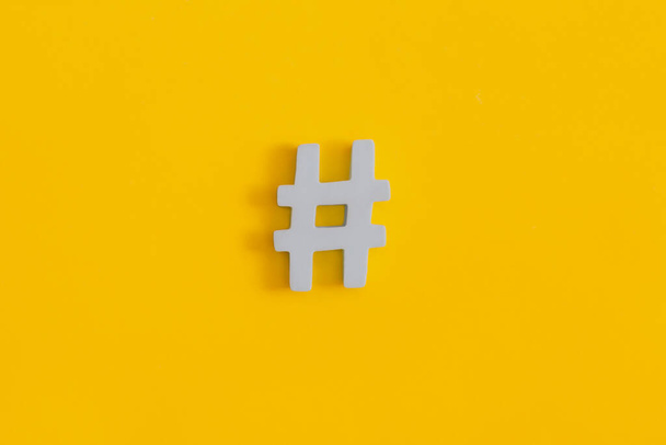 Hashtag symbol. Social media concept - 写真・画像