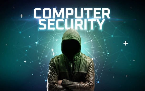 Mysterious hacker, online attack concept - Zdjęcie, obraz