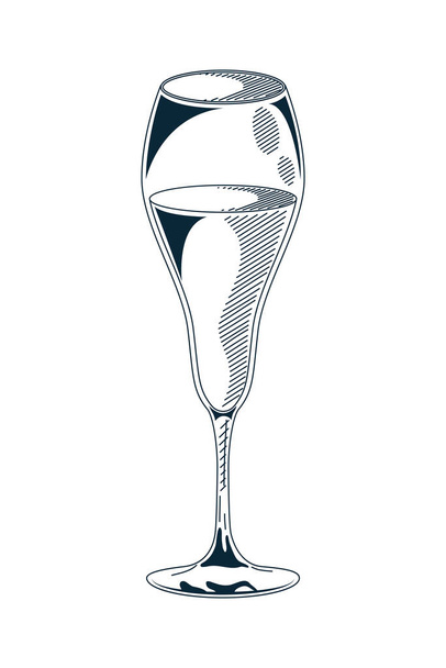 champagne cup drink - Vector, Image