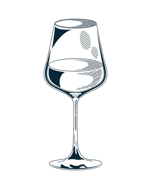 copo de vinho bebida - Vetor, Imagem