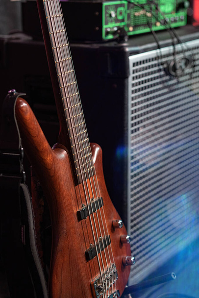 guitar on the stage - Фото, зображення