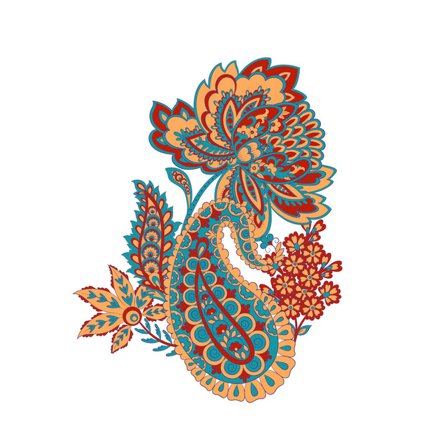 Vector Paisley pattern in indian style - ベクター画像