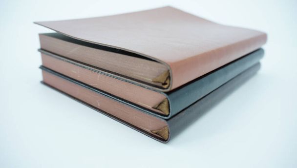 stack of books on white background - Foto, afbeelding