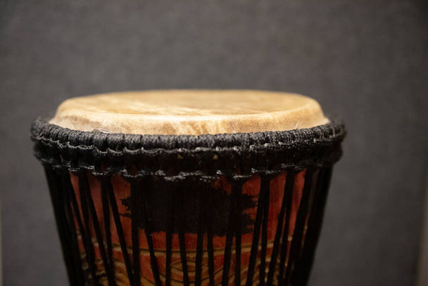 close up of a drum on a black background - Photo, Image