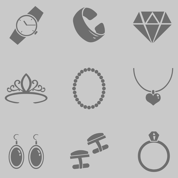 Jewellery Icons - Vector, Image