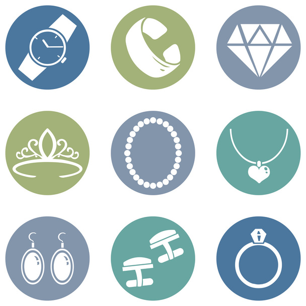 Jewellery Icons - Vector, Image