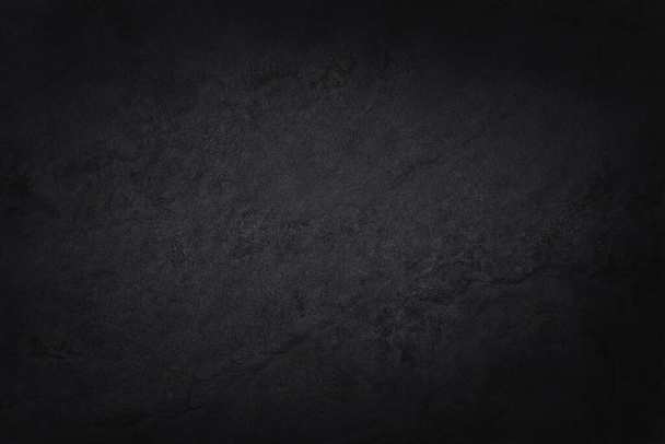 Tmavě šedá černá břidlice textury v přírodním vzoru s vysokým rozlišením pro pozadí a výtvarné práce. Černá kamenná zeď. - Fotografie, Obrázek