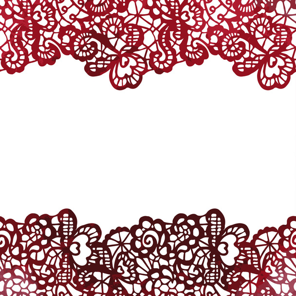 Elegant doily on lace gentle background. - Vektor, Bild