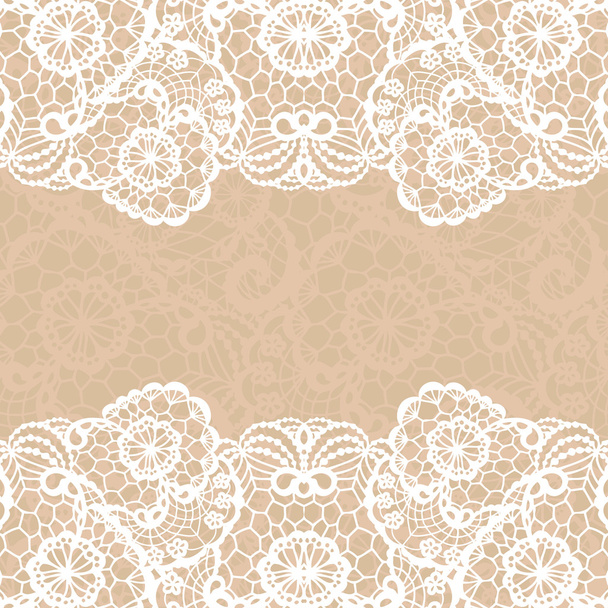 Elegant doily on lace gentle background. - Vector, Imagen