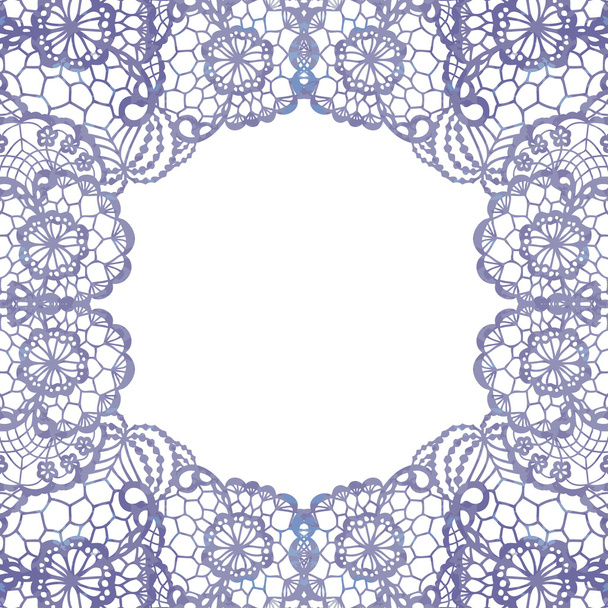 Elegant doily on lace gentle background. - Vector, Image