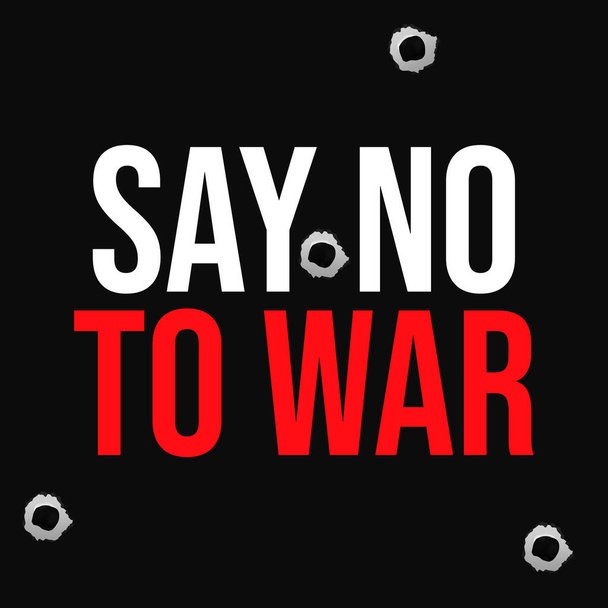 Say No to War Abstract Background with Bullet Shots Sign. Modern peace concept backdrop. - Фото, зображення