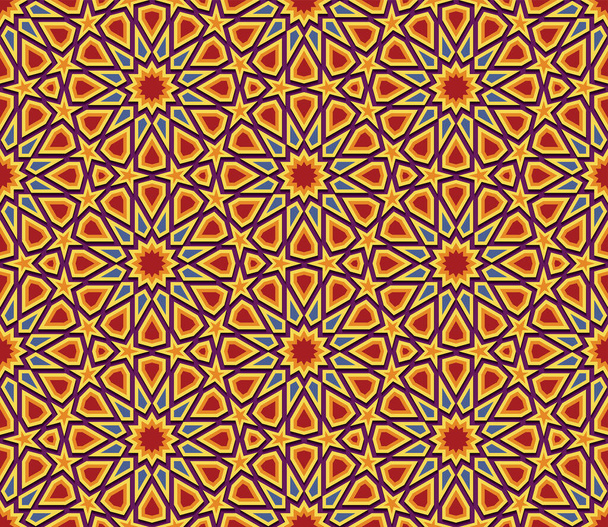 Islamski wzór gwiazdy tło - Wektor, obraz