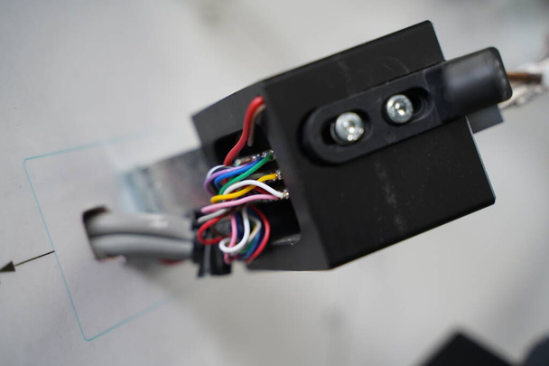 Colored Wires Inside the Electrical Device - Zdjęcie, obraz