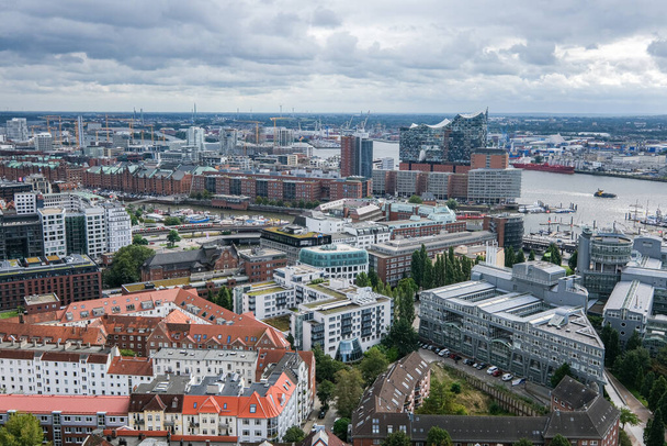 aerial view of the city, urban  - Fotó, kép
