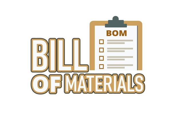 クリップボード上の材料の概念の法案のベクトル図 - ベクター画像