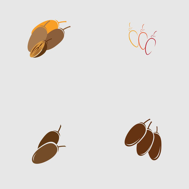 vector illustration of Dates Fruits set logo design  - Vector, Image
