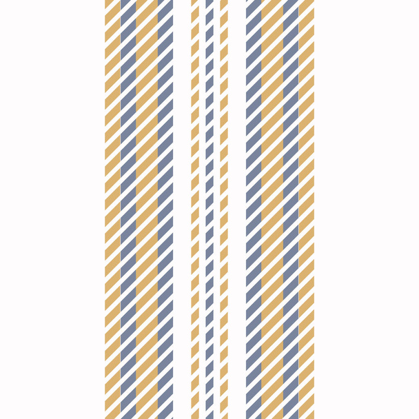 Nahtlose französische Landhausküche mit Streifenmuster. Gelb weißer vertikal gestreifter Hintergrund. Batik Farbstoff Provence Stil rustikal gewebt Baumwollstoff.  - Vektor, Bild