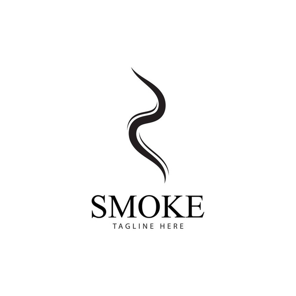 Smoke Dampf Symbol Logo Illustration isoliert auf weißem Hintergrund Aroma verdampfen Symbole. Gerüche Vektorzeile Symbol heißer Aromagestank oder Kochdampf Symbole riechen oder Dampf - Vektor, Bild